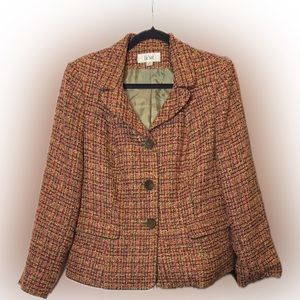 Vintage Le Suit Tweed Skirt Set Ladies Size 12